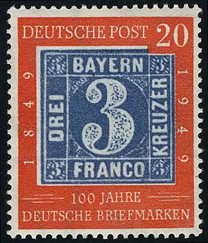 114 100 ans Timbres 20 Pf **