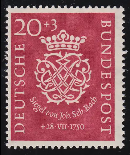 122 Bach 20+3 Pf postfrisch ** geprüft BPP
