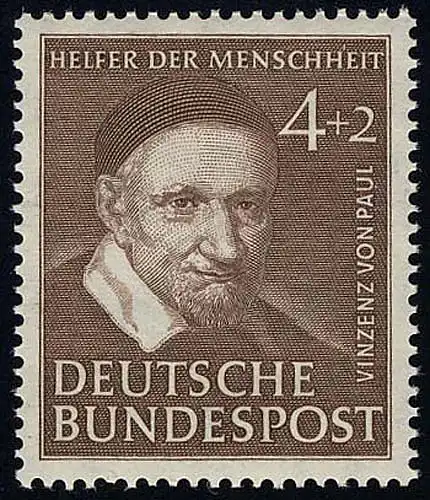 143 Vinzenz von Paul 4+2 Pf, postfrisch **