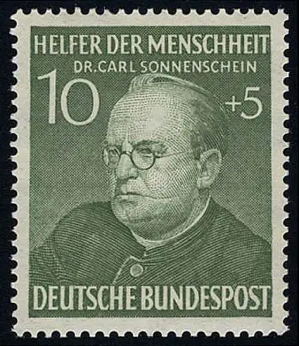 157 Carl Sonnenschein 10+5 Pf, postfrisch **