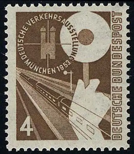 167 Verkehrsausstellung 4 Pf ** postfrisch