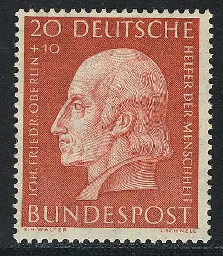 202 Oberlin 20+10 Pf ** postfrisch