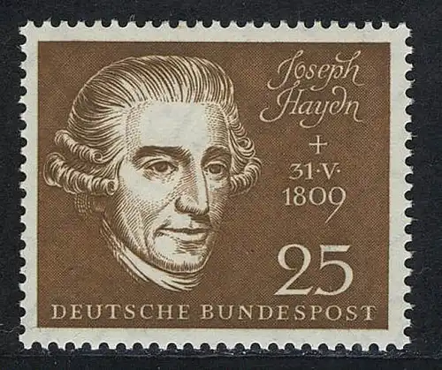 318 Haydn 25 Pf aus Block 2 Beethovenhalle **