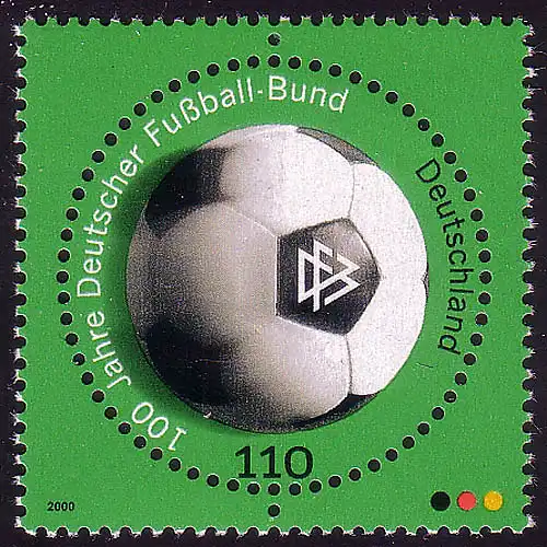 2091 DFB Deutscher Football-Bund, RUNDE marque!, post-freeich **