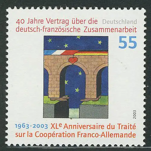 2311I Deutsch-französiche Zusammenarbeit mit Rastertype I,  **