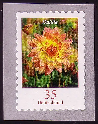 2514 Blumen 35 C SELBSTKLEBEND, ** postfrisch