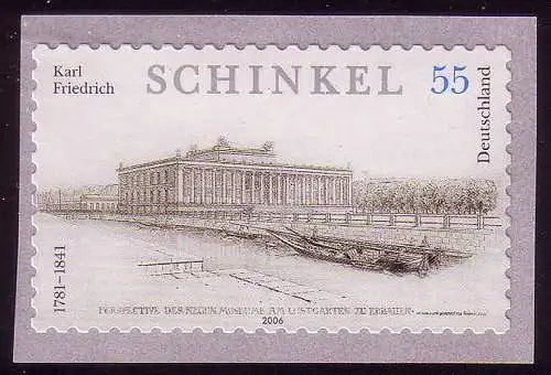 2552 Karl Friedrich Schinkel SELBSTKLEBEND aus Rolle, **