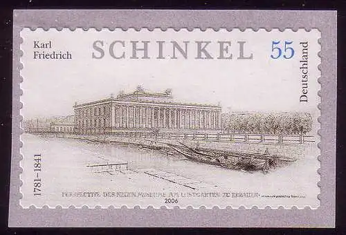 2552 Karl Friedrich Schinkel SELBSTKLEBEND, postfrisch **