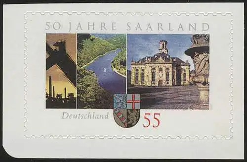 2595 Saarland SELBSTKLEBEND aus MH 67, postfrisch **