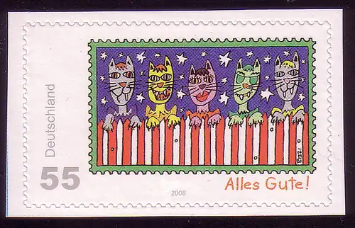 2667 Post SELBSTKLEBEND aus MH 73 Rizzi Alles Gute **