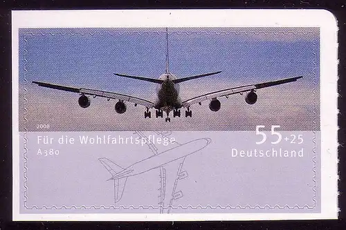 2676 Wofa Airbus A380 SELBSTKLEBEND (aus MH 74), **