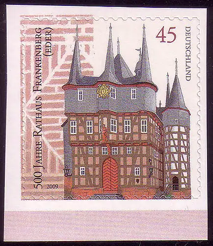 2718 Rathaus Frankenberg/Eder SELBSTKLEBEND aus MH 78, **