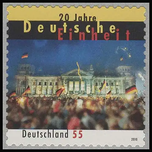 2822 Deutsche Einheit SELBSTKLEBEND, postfrisch **