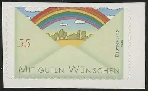 2849 Grußmarke Regenbogen SELBSTKLEBEND aus Folienblatt 13, postfrisch **