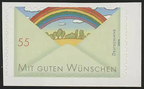 2849 Grußmarke: Regenbogen SELBSTKLEBEND aus Folienblatt 13, **