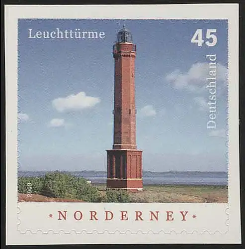 2875 Leuchtturm Norderney SELBSTKLEBEND aus MH 86, **