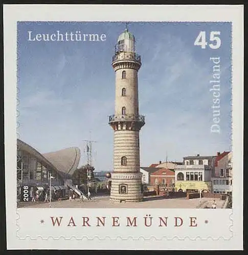 2876 Leuchtturm Warnemünde SELBSTKLEBEND aus MH 86, postfrisch **