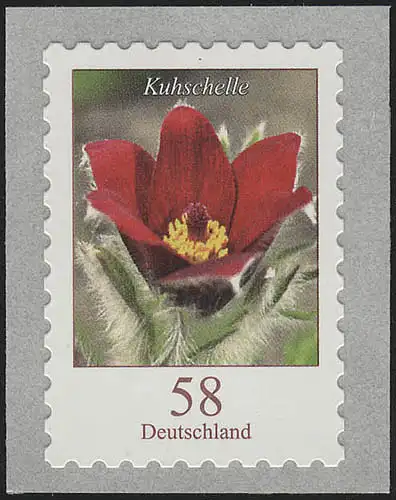 2971 Blumen 58 Cent Kuhschelle, SELBSTKLEBEND aus Rolle, **