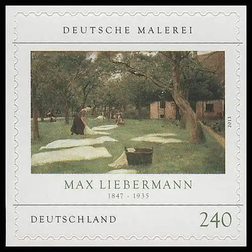 2979 Max Liebermann SELBSTKLEBEND aus Markenheftchen 92, ** 