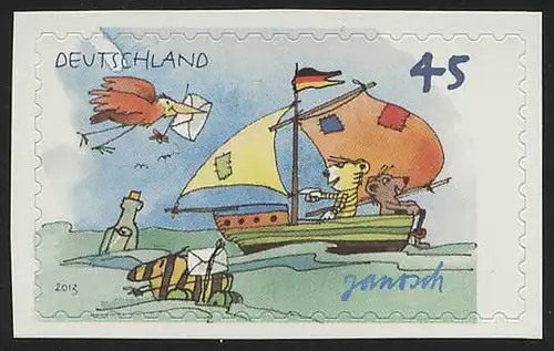 2995 Janosch: Segelboot, SELBSTKLEBEND aus Folienblatt 27, **