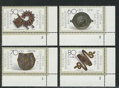 789-792 Wofa Schmiedekunst 1987, FN2 Satz **