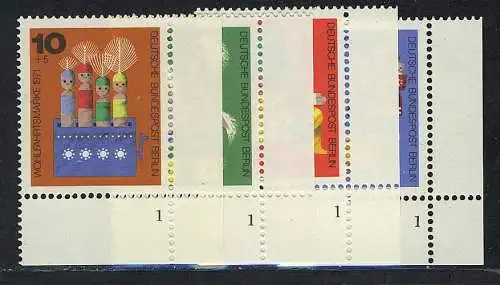 412-415 Wofa Holzspielzeug 1971, FN1 Satz **