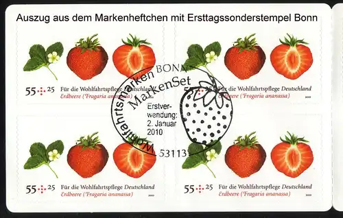 81 MH Wofa Obst Erdbeere - Erstverwendungsstempel Bonn