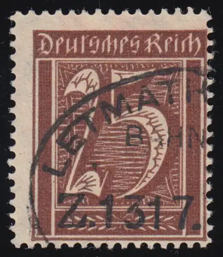 161 Marque libre chiffre 25 Pf Wz 1