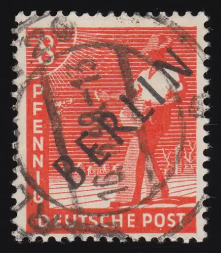 3 Schwarzaufdruck 8 Pf O