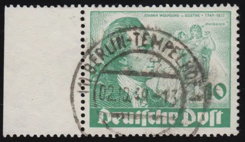 61 Goethe 10 Pf, gestempelt O