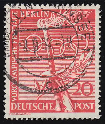 90 jours de fête vorolympique 20 Pf O Tamponné