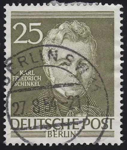 98 Schinkel 25 Pf O gestempelt