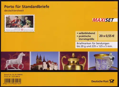 FB 11a Porcelaine 2010, feuille 20x2816 Nr. 1523 08416, EV-O Bonn
