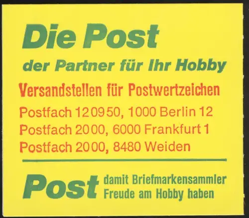 11g MH BuS 1980 - mit PLF II, postfrisch **