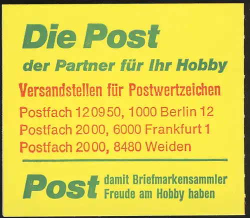 11h MH BuS 1980 - mit PLF III ** postfrisch