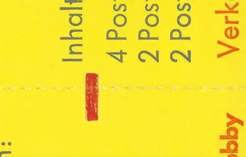 21aI MH BuS 1977, enge Deckelperforation, mit Zählbalken **