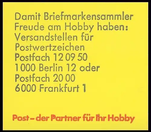 21b MH BuS 1977, mit PLF VII, postfrisch **