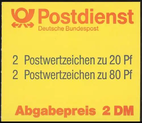 28a MH SWK 2,- DM 1993, 49,5/4,5 mm, postfrisch