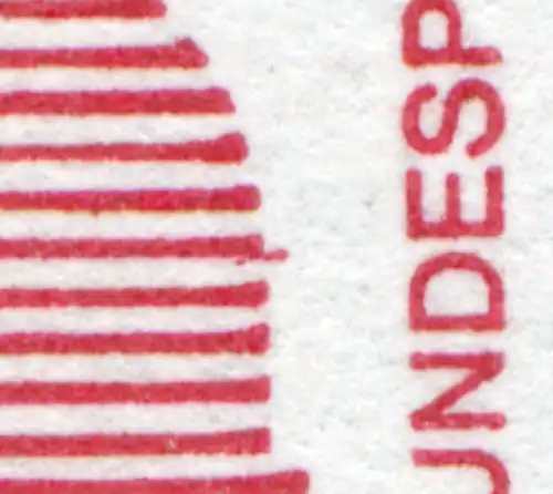 HBl. 25 aus MH 20 Unfall, PLF VI LANGER Strich am Helm, Feld 7, postfrisch **