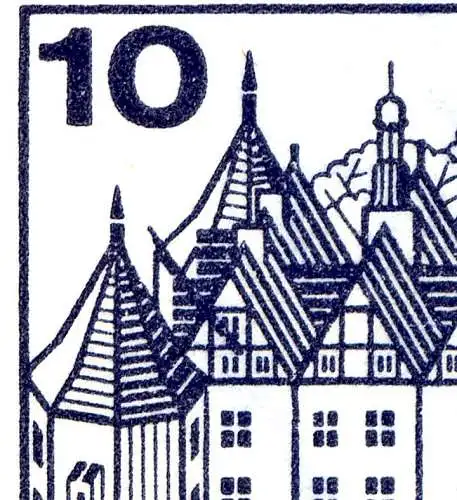 HBl. 19 de MH 11 BuS 1980, ancienne fluorescence - PLF barre de drapeau sur le FDC de bijoux