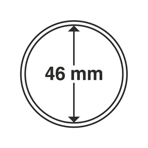 Münzkapseln Innendurchmesser 46 mm, 10 Stück