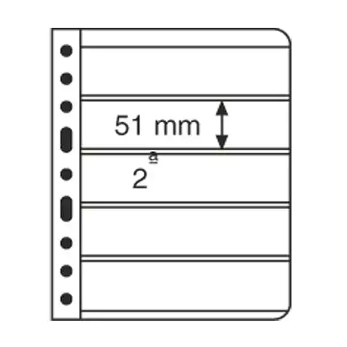 Enveloppes en plastique 5C VARIO: Séparation de 5 pièces, claire, 5 unités
