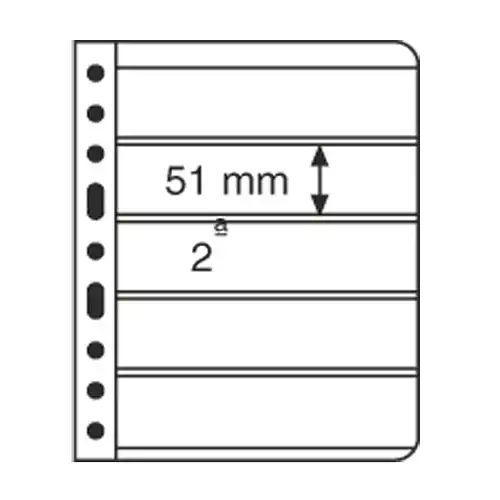 Kunststoffhüllen 5C VARIO: 5er-Einteilung, klar, 5er-Pack