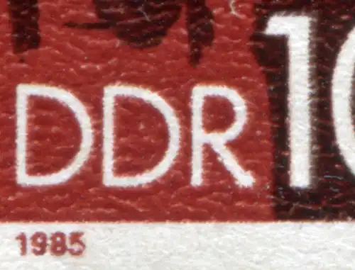 2941 Befreiung 10 Pf. mit PLF unten verdicktes R, Feld 24, VS-O Berlin