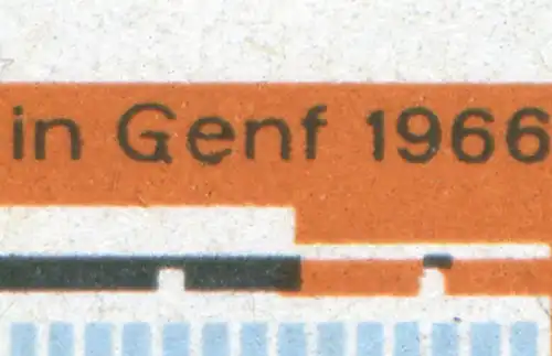 1178II WHO Genf 1966 mit PLF II Ge in Genf beschädigt, Feld 22, **