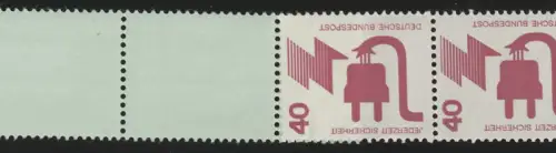 699a Accident noir n° 40 Pf, UC 5+4 200, ** turquoise clair