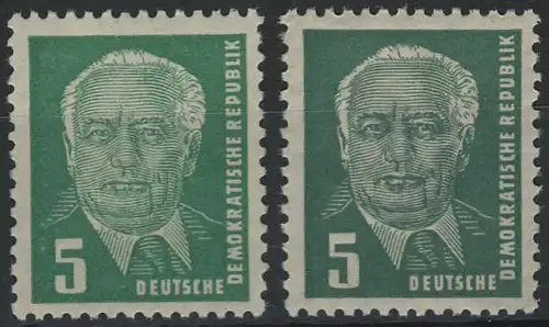 322 Pieck 5 Pfennig - Set avec différentes teintes, frais de port **