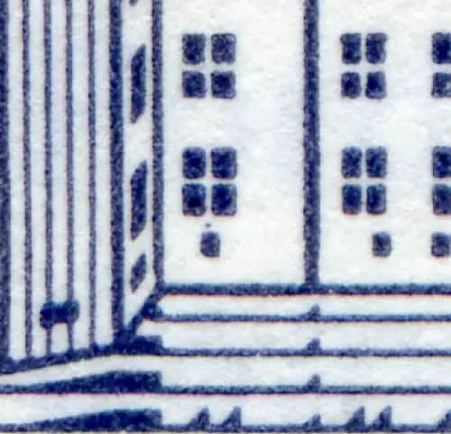 22Ih MH BuS Buchdruck mit PLF VII Kellerfenster-Punkt, postfrisch **