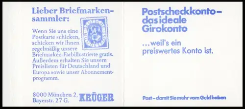 22Ih MH BuS Buchdruck mit PLF VII Kellerfenster-Punkt, postfrisch **