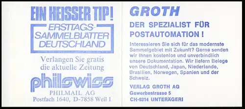 22Il MH BuS Philmail/Groth, Variante a mit PLF V ** postfrisch